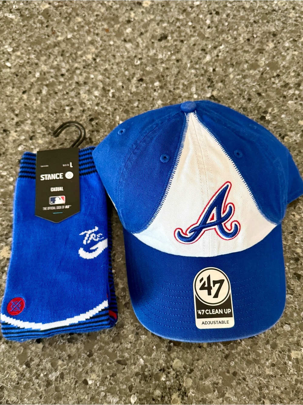 47 : Stance ATL Braves City Connect Bundle- Hat/Socks NWT